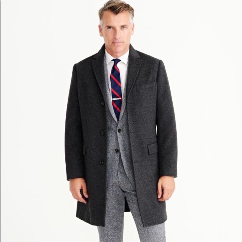 J.Crew Ludlow Topcoat in Wool-Cashmere, Charcoal